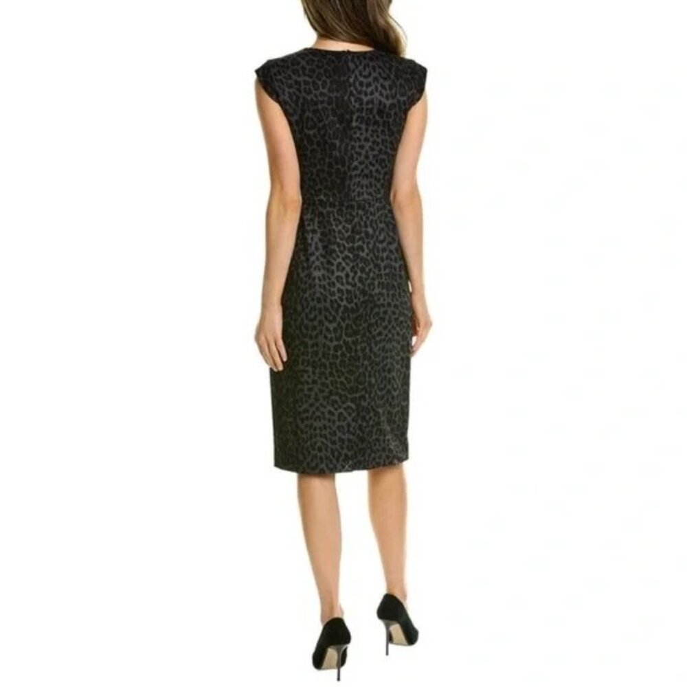 Brooks Brothers Animal Print Sheath Dress - Size 6 - Picture 3 of 6
